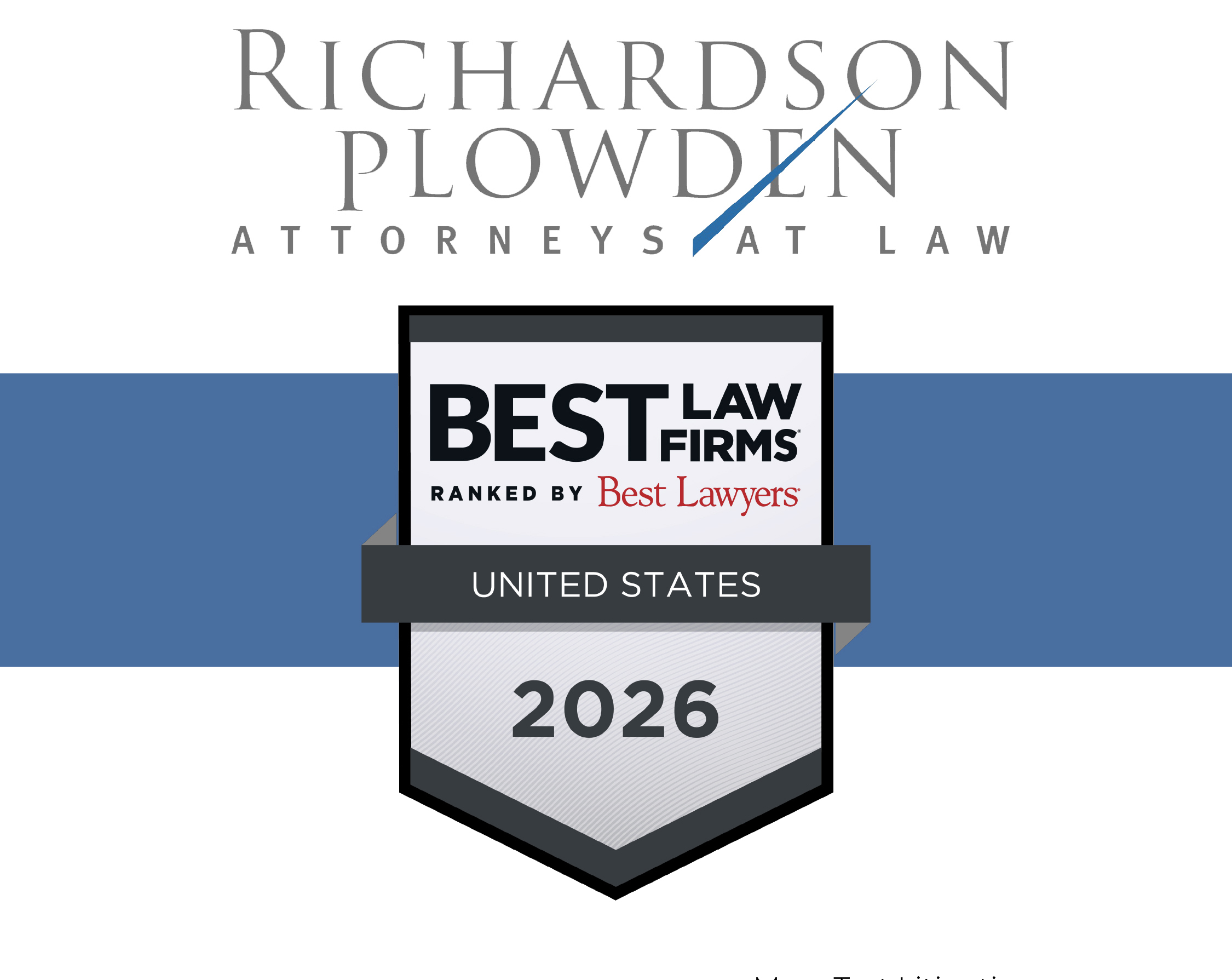 Richardson Plowden Named "Best Law Firm" for 16 Consecutive Years ...
